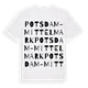 Potsdam-Mittelmark ordlek t-shirt