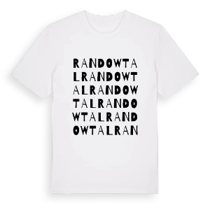 Randowtal ordlek t-shirt – ekologisk bomull t-shirt från Pinshirt