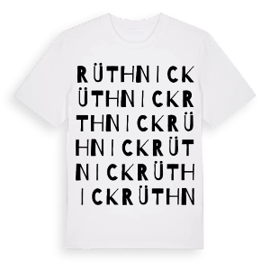 Rüthnick ordlek t-shirt – ekologisk bomull t-shirt från Pinshirt