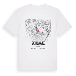 Schlaatz karta t-shirt – ekologisk bomull t-shirt från Pinshirt