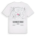 Schwedt/Oder karta t-shirt