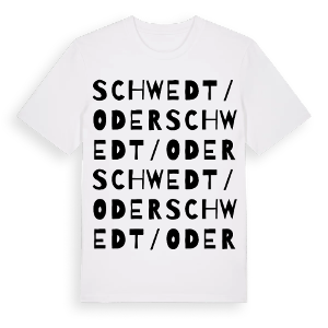 Schwedt/Oder ordlek t-shirt – ekologisk bomull t-shirt från Pinshirt