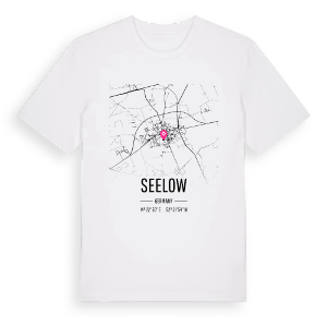 Seelow karta t-shirt – ekologisk bomull t-shirt från Pinshirt