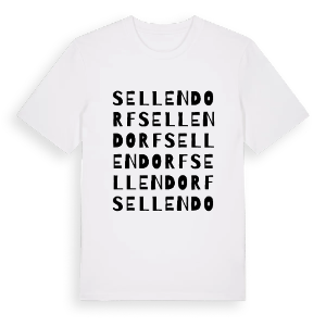 Sellendorf ordlek t-shirt – ekologisk bomull t-shirt från Pinshirt