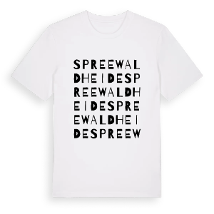 Spreewaldheide ordlek t-shirt – ekologisk bomull t-shirt från Pinshirt