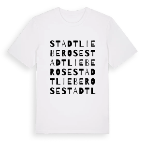 Stadt Lieberose ordlek t-shirt – ekologisk bomull t-shirt från Pinshirt