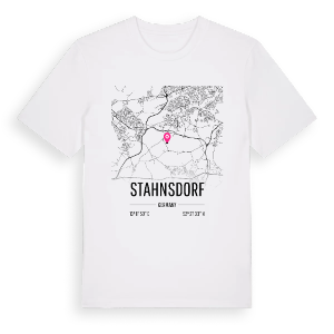 Stahnsdorf karta t-shirt – ekologisk bomull t-shirt från Pinshirt