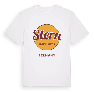 Stern cirkel t-shirt – ekologisk bomull t-shirt från Pinshirt