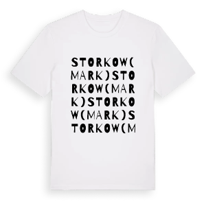 Storkow (Mark) ordlek t-shirt – ekologisk bomull t-shirt från Pinshirt