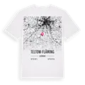 Teltow-Fläming karta t-shirt