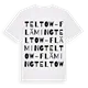 Teltow-Fläming ordlek t-shirt