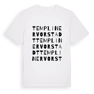 Templiner Vorstadt ordlek t-shirt – ekologisk bomull t-shirt från Pinshirt