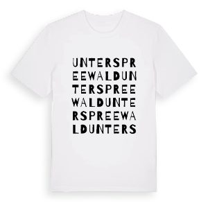 Unterspreewald ordlek t-shirt – ekologisk bomull t-shirt från Pinshirt