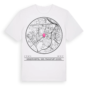 Winzerviertel, Süd, Frankfurt (Oder) t-shirt – ekologisk bomull t-shirt från Pinshirt