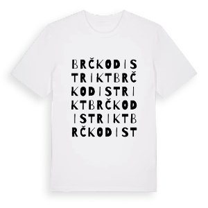 Brčko distrikt ordlek t-shirt – ekologisk bomull t-shirt från Pinshirt