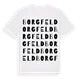 Borgfeld ordlek t-shirt