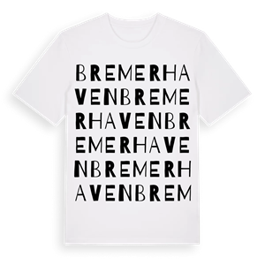Bremerhaven ordlek t-shirt – ekologisk bomull t-shirt från Pinshirt