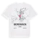 Bremerhaven karta t-shirt