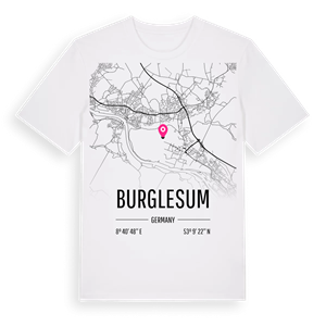 Burglesum karta t-shirt – ekologisk bomull t-shirt från Pinshirt