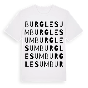Burglesum ordlek t-shirt – ekologisk bomull t-shirt från Pinshirt