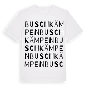 Buschkämpen ordlek t-shirt – ekologisk bomull t-shirt från Pinshirt