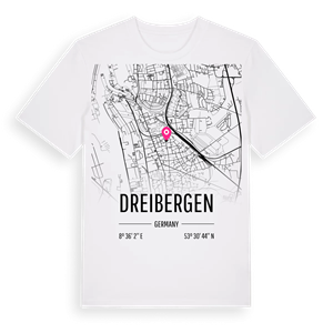 Dreibergen karta t-shirt – ekologisk bomull t-shirt från Pinshirt