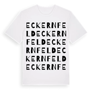 Eckernfeld ordlek t-shirt – ekologisk bomull t-shirt från Pinshirt