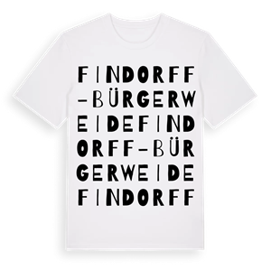 Findorff-Bürgerweide ordlek t-shirt – ekologisk bomull t-shirt från Pinshirt