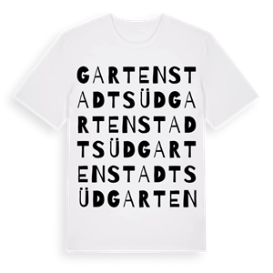 Gartenstadt Süd ordlek t-shirt – ekologisk bomull t-shirt från Pinshirt