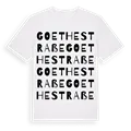 Goethestraße ordlek t-shirt