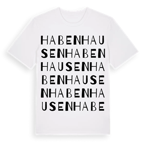 Habenhausen ordlek t-shirt – ekologisk bomull t-shirt från Pinshirt