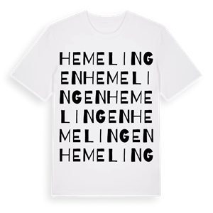 Hemelingen ordlek t-shirt – ekologisk bomull t-shirt från Pinshirt