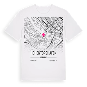 Hohentorshafen karta t-shirt – ekologisk bomull t-shirt från Pinshirt