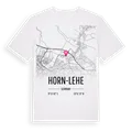 Horn-Lehe karta t-shirt