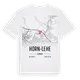 Horn-Lehe karta t-shirt