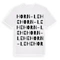 Horn-Lehe ordlek t-shirt