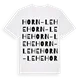 Horn-Lehe ordlek t-shirt