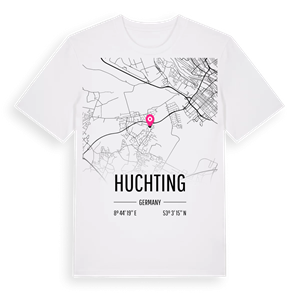 Huchting karta t-shirt – ekologisk bomull t-shirt från Pinshirt