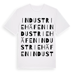 Industriehäfen ordlek t-shirt – ekologisk bomull t-shirt från Pinshirt