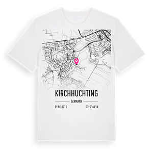 Kirchhuchting karta t-shirt – ekologisk bomull t-shirt från Pinshirt