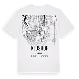 Klushof karta t-shirt – ekologisk bomull t-shirt från Pinshirt