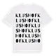 Klushof ordlek t-shirt