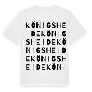 Königsheide ordlek t-shirt – ekologisk bomull t-shirt från Pinshirt