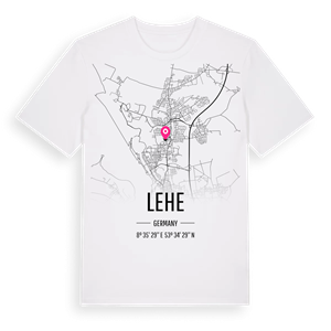 Lehe karta t-shirt – ekologisk bomull t-shirt från Pinshirt