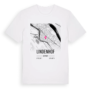 Lindenhof karta t-shirt – ekologisk bomull t-shirt från Pinshirt