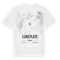 Luneplate karta t-shirt