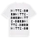 Mitte-Nord ordlek t-shirt