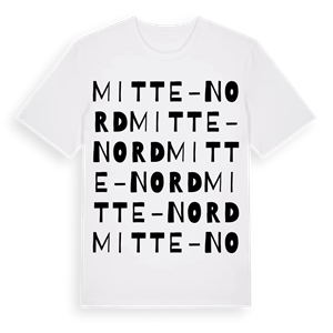 Mitte-Nord ordlek t-shirt – ekologisk bomull t-shirt från Pinshirt