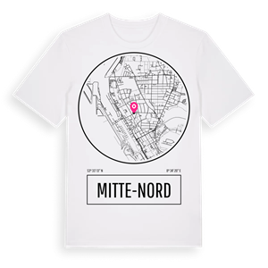 Mitte-Nord t-shirt – ekologisk bomull t-shirt från Pinshirt