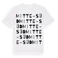 Mitte-Süd ordlek t-shirt